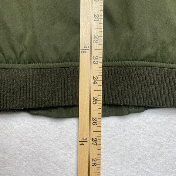 Tahari Bomber Jacket Women's M/L Green Polyester Full Zip Lightweight Lined - Picture 11 of 11